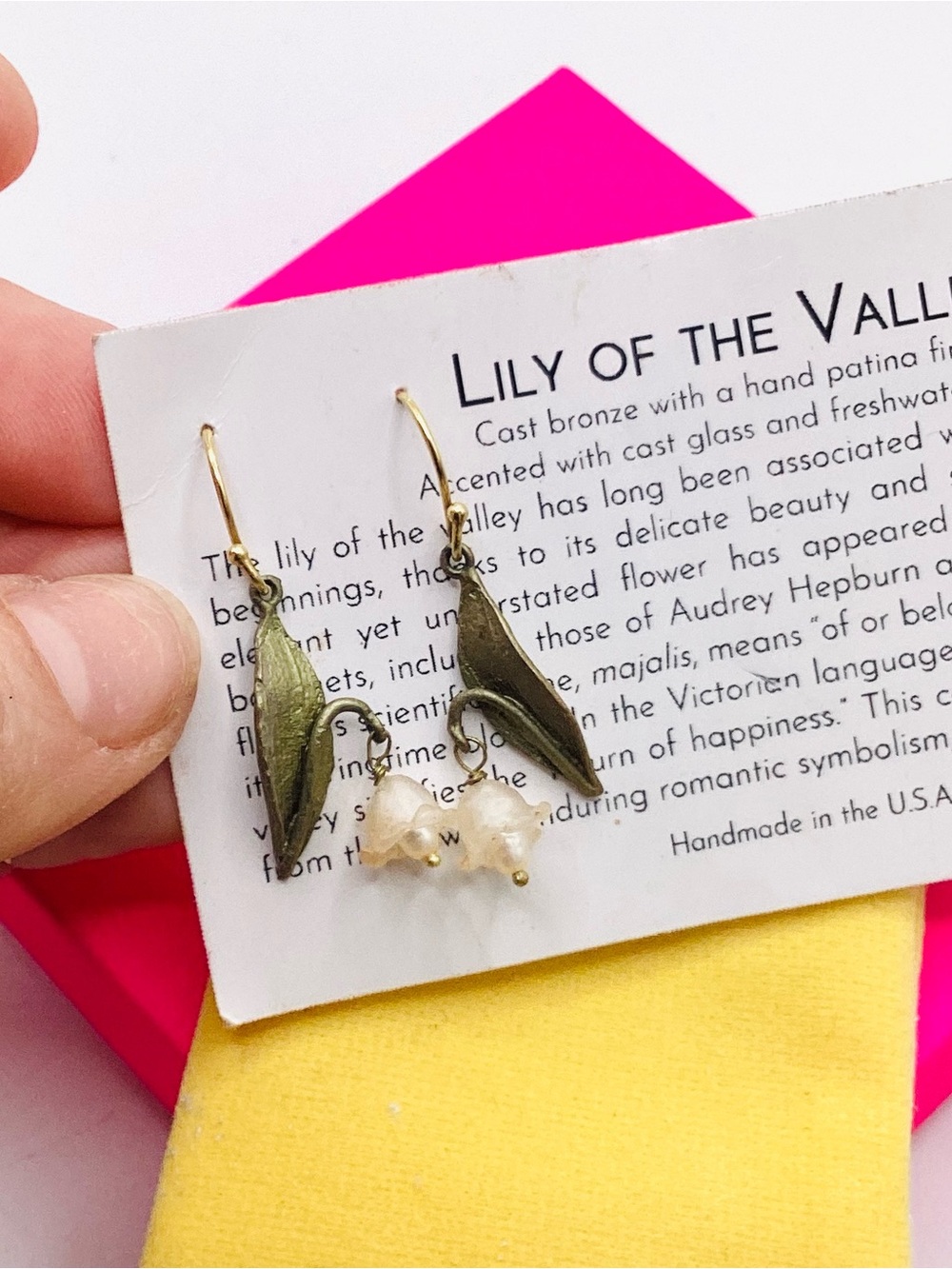 Michael Michaud Lily of the Valley Drop Earrings